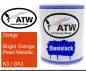 Preview: Dodge, Bright Orange Pearl Metallic, K3 / GK3: 1L Lackdose, von ATW Autoteile West.